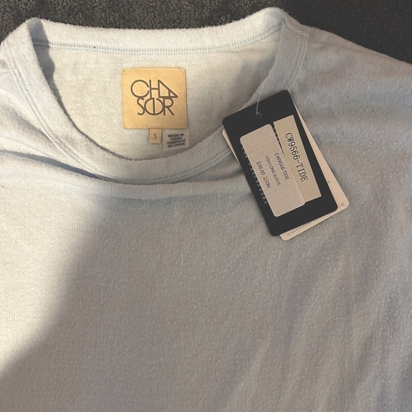 NWT - Chaser Lesh Long Sleeve Tee - Tide Baby Blue Size Small - Picture 2 of 4